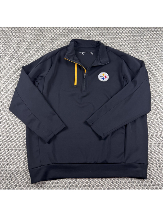 Antigua Other - Antigua Pittsburgh Steelers Quarter Zip Pullover Jacket Black XL NFL Golf